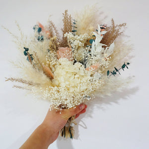 Bespoke Bridal Dusty Pink & preserved rose Bouquet/Bridesmaid Bouquet/Flowergirl
