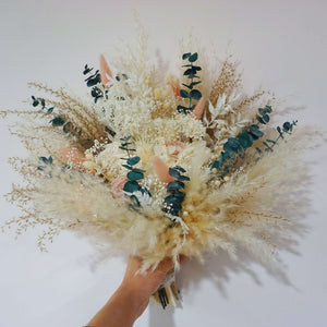 Bespoke Bridal Dusty Pink & preserved rose Bouquet/Bridesmaid Bouquet/Flowergirl