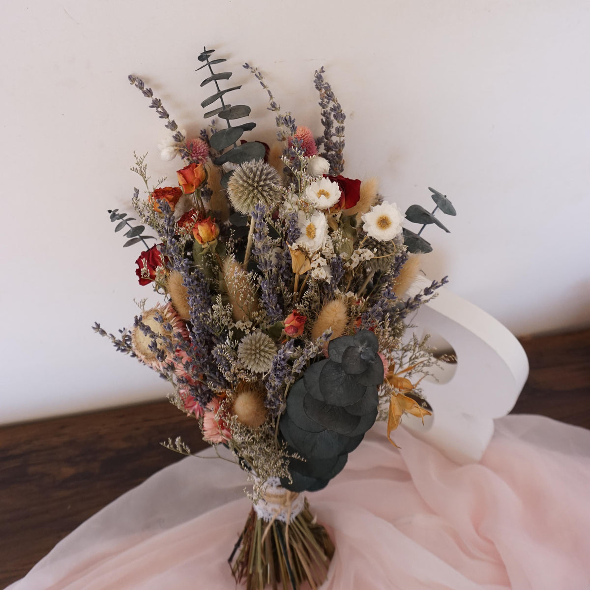 Dried Flowers Bouquet,Bridal Bouquet,Bride Bouquet,Rustic Bouquet,Bridesmaid,Preserved Boutonniere