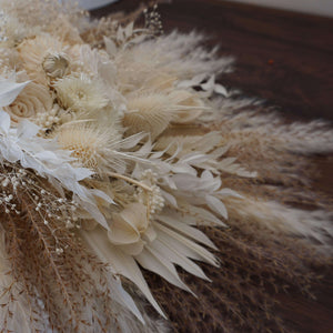 Dried Floral Bouquet , flower Bouquet,  White Wedding Bouquet, Boho Wedding,Cream color bouquet