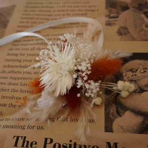 Boho Pampas Grass Bridal Bouquet – Dried Wedding Flowers