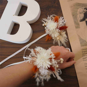 Boho Pampas Grass Bridal Bouquet – Dried Wedding Flowers