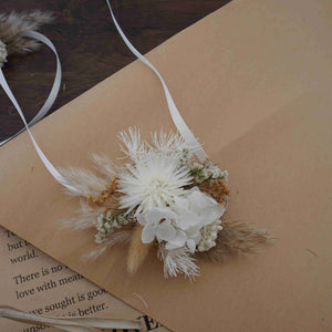Bridal Bouquet |Bridesmaid,Dried flower Crown | Boho Wedding Flowers