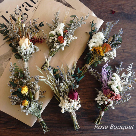 dried mini flowers ,dried mini roses ,dried mini bouquet