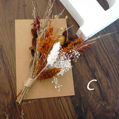 Mini Dried Flower Bouquet  decor Favor gift ,topper Tables