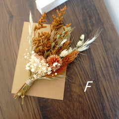 Mini Dried Flower Bouquet  decor Favor gift ,topper Tables