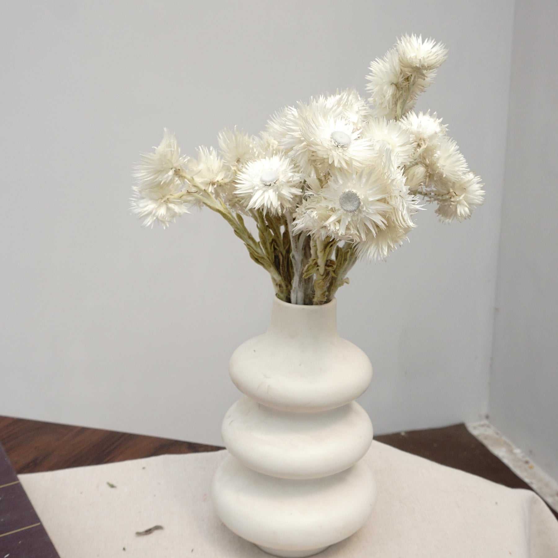 Dried flower bouquet,dried flower ,white color flower