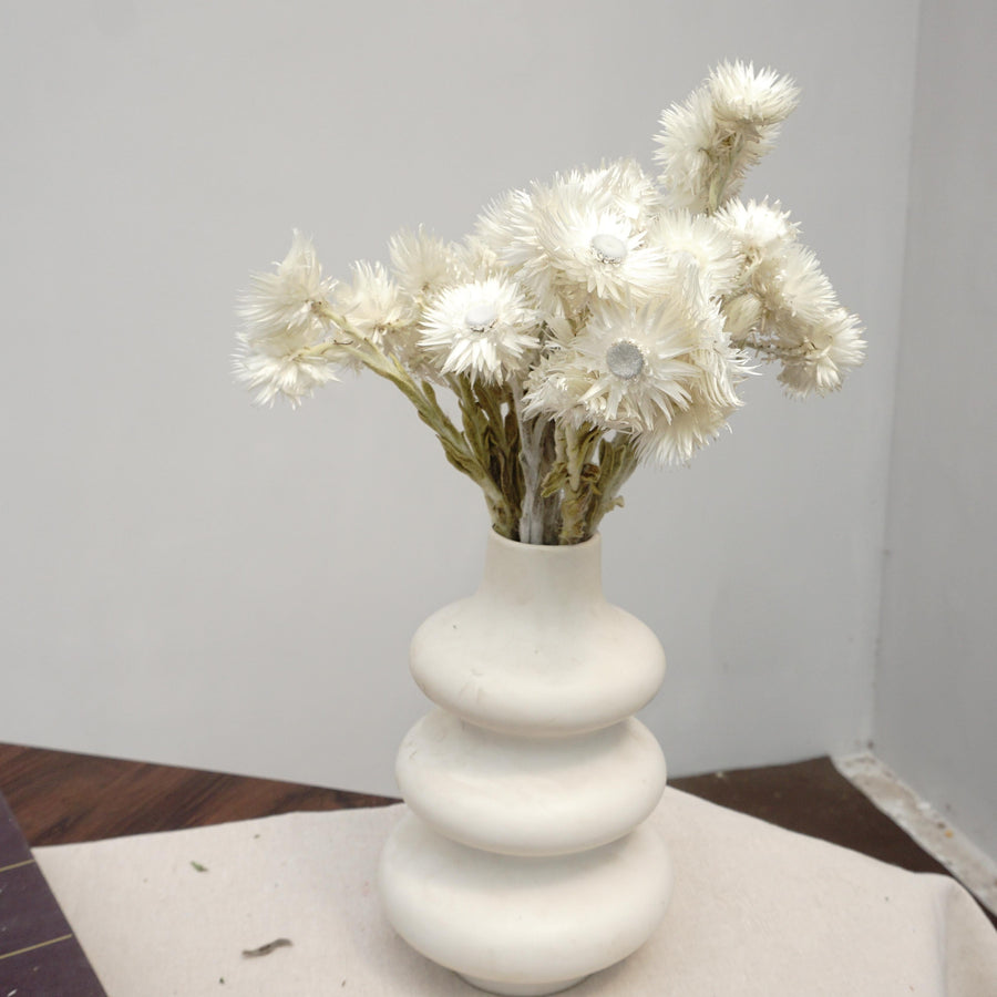 Dried flower bouquet,dried flower ,white color flower