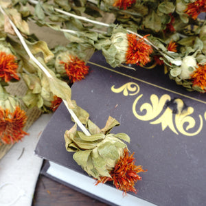 Dried flower ,materials for dried flower bouquet,45cm/17inches,burnt orange flower