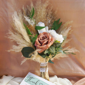 Pampas Grass White Flowers Bouquet , Bridal Bouquet ,dried Flowers for Wedding , Home Decoration