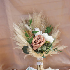 Pampas Grass White Flowers Bouquet , Bridal Bouquet ,dried Flowers for Wedding , Home Decoration