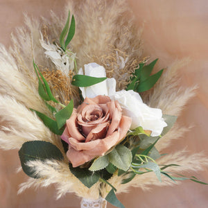 Pampas Grass White Flowers Bouquet , Bridal Bouquet ,dried Flowers for Wedding , Home Decoration