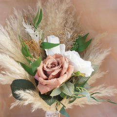 Pampas Grass White Flowers Bouquet , Bridal Bouquet ,dried Flowers for Wedding , Home Decoration