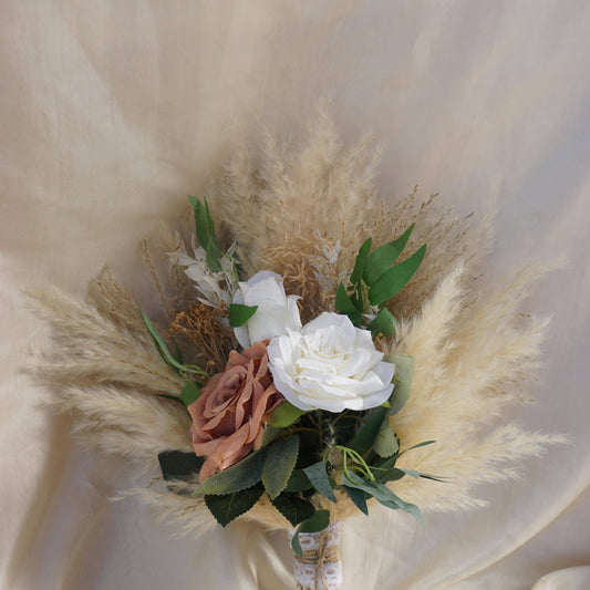 Pampas Grass White Flowers Bouquet , Bridal Bouquet ,dried Flowers for Wedding , Home Decoration