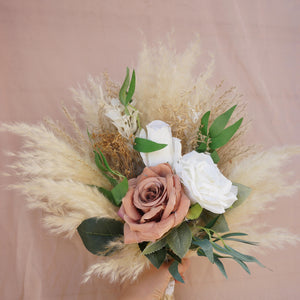 Pampas Grass White Flowers Bouquet , Bridal Bouquet ,dried Flowers for Wedding , Home Decoration