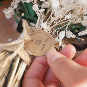 Boho Dried Wedding Bouquet with Pampas Grass