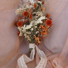 Burnt orange wedding| boho dried flower bouquet |Dry flower arrangement |Dried floral bouquet |Wedding flowers bouquet |Home decor dried flowers