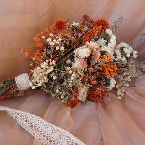 Burnt orange wedding| boho dried flower bouquet |Dry flower arrangement |Dried floral bouquet |Wedding flowers bouquet |Home decor dried flowers