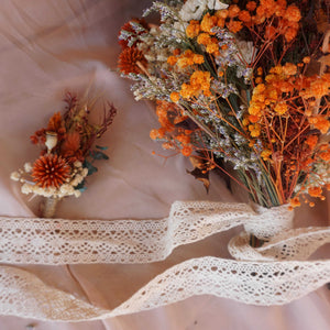 Burnt orange wedding| boho dried flower bouquet |Dry flower arrangement |Dried floral bouquet |Wedding flowers bouquet |Home decor dried flowers
