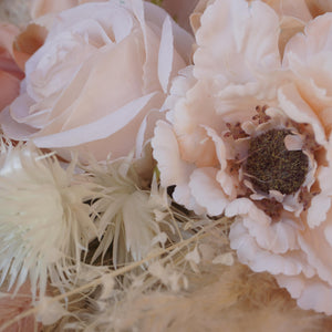 Pink color Pampas Grass  Bouquet|Dried wedding flower|Bunny Tail |Boho Wedding|Natural Boho Bride