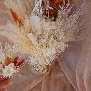 Boho Pampas Grass Bridal Bouquet – Dried Wedding Flowers