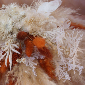 Boho Pampas Grass Bridal Bouquet – Dried Wedding Flowers