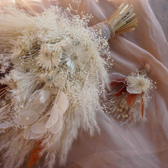Pampas Grass Bouquet|Everlasting Bridal Bouquet|Natural Wedding Flower|Bridesmaids Bouquet