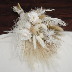 wedding bouquet white,bride bouquet,bridesmaid bouquet,wedding decor,dried flower