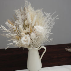 wedding bouquet white,bride bouquet,bridesmaid bouquet,wedding decor,dried flower