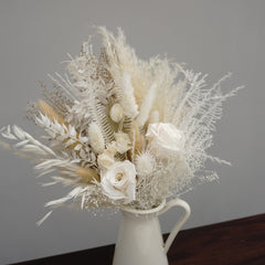 wedding bouquet white,bride bouquet,bridesmaid bouquet,wedding decor,dried flower