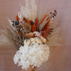 Dried Flower Bouquet with Pampas Grass|Bride bouquet|dried flower|bridalflower|palm leaves bouquet
