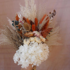 Dried Flower Bouquet with Pampas Grass|Bride bouquet|dried flower|bridalflower|palm leaves bouquet