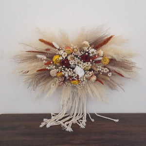 Burnt orange wedding bouquet|preserved rose bouquet