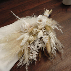 wedding bouquet white,bride bouquet,bridesmaid bouquet,wedding decor,dried flower