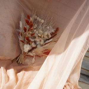 Rust Orange Wedding Bouquet|Bridal Bouquet|Bridesmaid Bouquet|Dried Flower Bouquet|Pampas Grass Bouquet