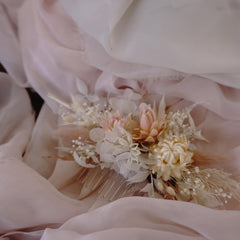 Preserved Flower Wedding Bridal Hair Comb