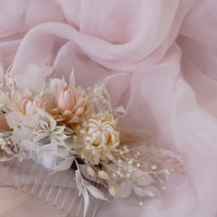 Preserved Flower Wedding Bridal Hair Comb