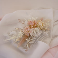 Preserved Flower Wedding Bridal Hair Comb
