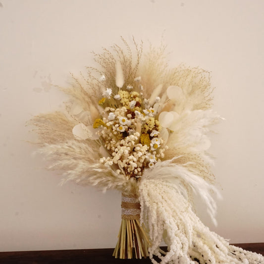 Boho Style Dried flower wedding bouquet