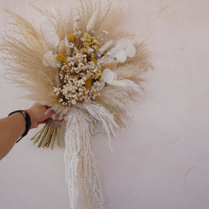 Boho Style Dried flower wedding bouquet