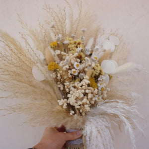 Boho Style Dried flower wedding bouquet