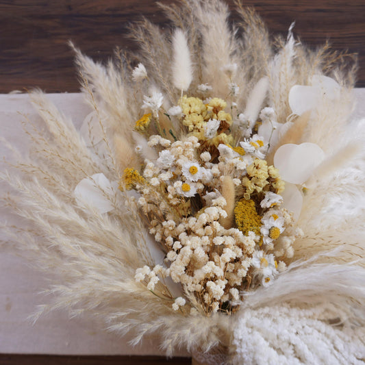 Boho Style Dried flower wedding bouquet