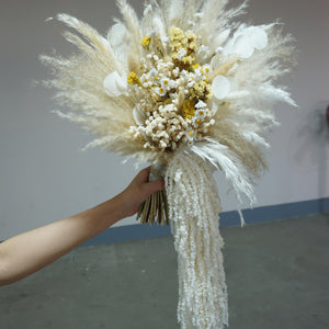 Boho Style Dried flower wedding bouquet