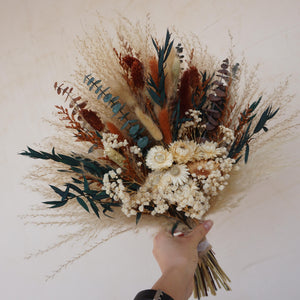 Boho Style Dried flower wedding bouquet