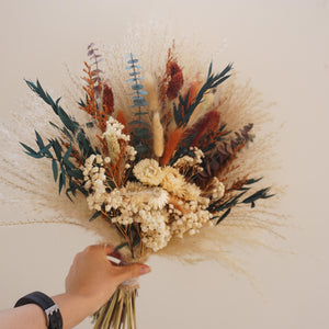 Boho Style Dried flower wedding bouquet