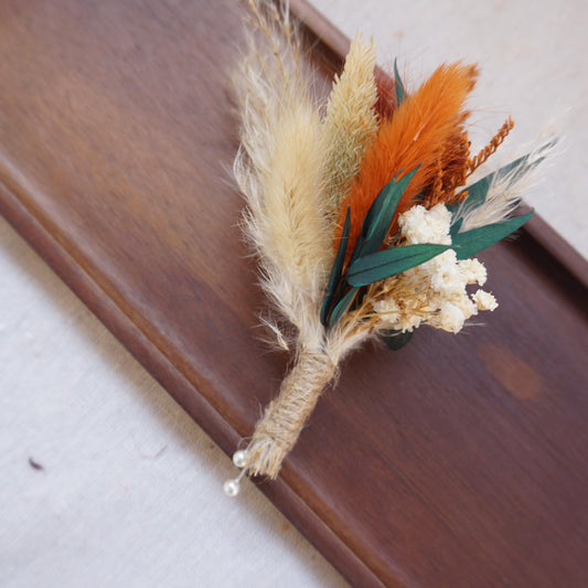 Boho Style Dried flower wedding bouquet