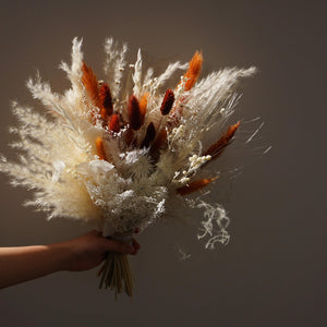 Boho Style Dried flower wedding bouquet，bride bouquet