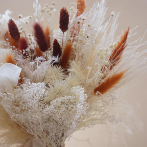 Boho Style Dried flower wedding bouquet，bride bouquet