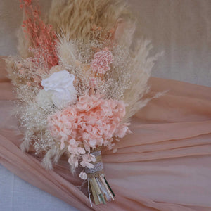 Dried Flower Bouquet. pink color Wedding Flowers for Bride, Bridal, Bridesmaid Flowergirl. Buttonholes to match. Dried Wedding Flowers