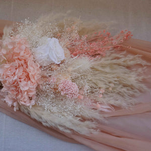 Dried Flower Bouquet. pink color Wedding Flowers for Bride, Bridal, Bridesmaid Flowergirl. Buttonholes to match. Dried Wedding Flowers